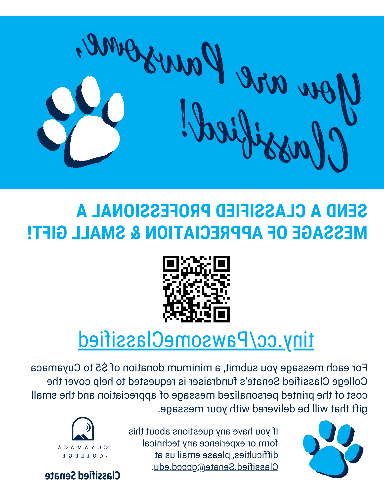 You're Pawsome, Classified! Flyer